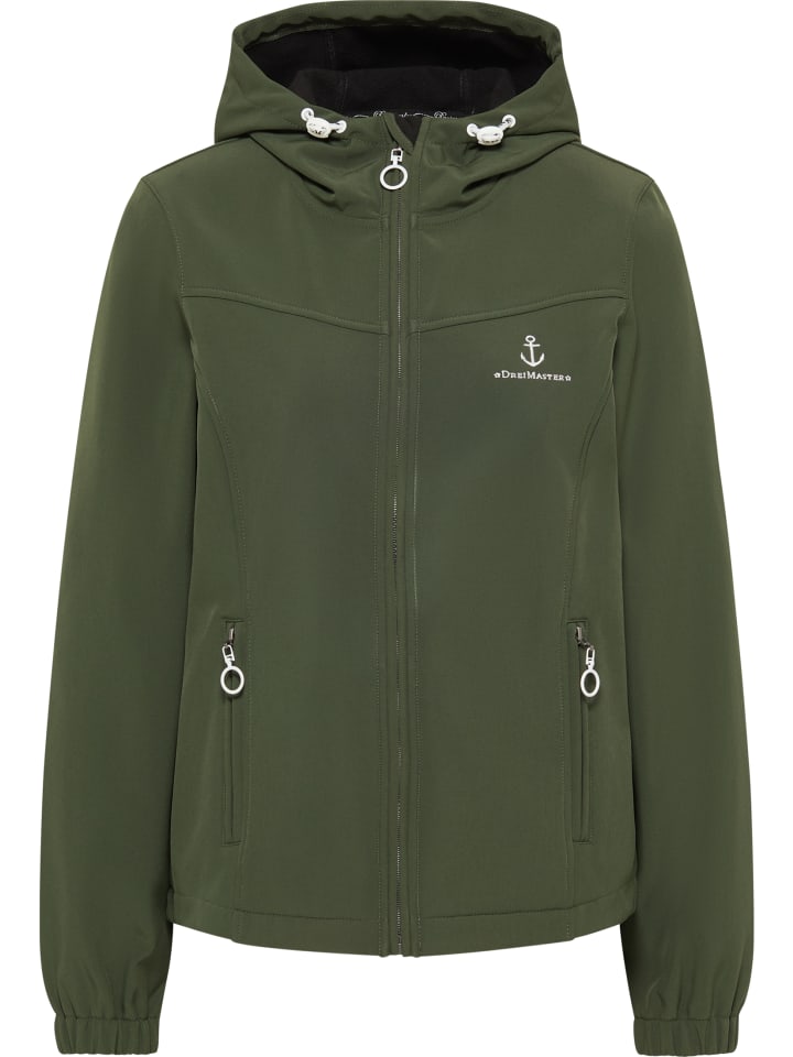 Damen Softshelljacke in Tannengrün