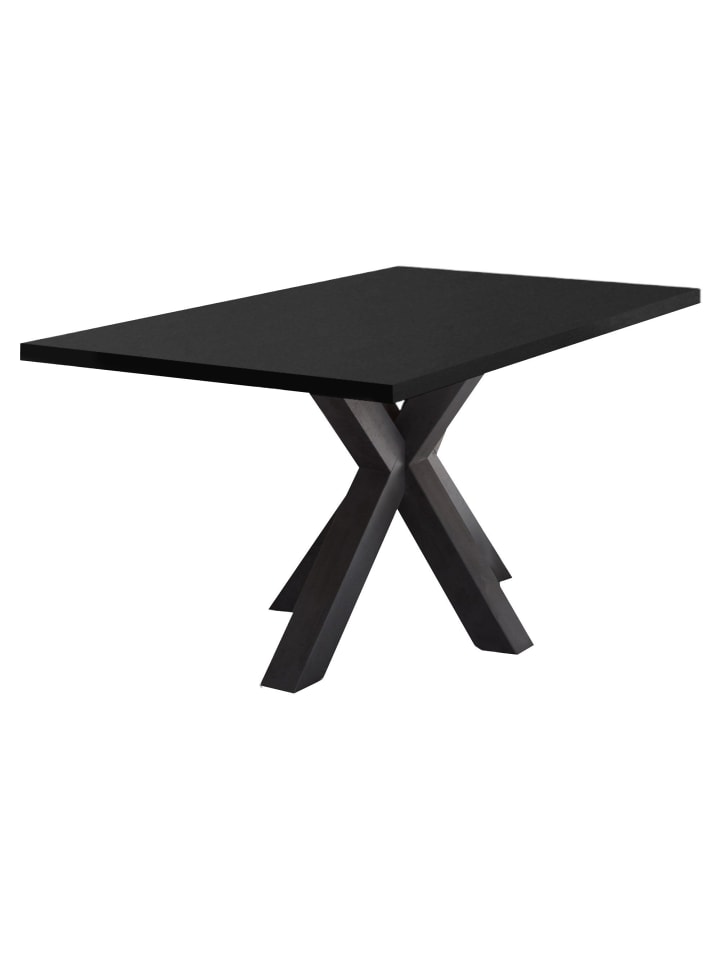ESSZIMMERTISCH Elda 2 160 x 90 x 75 Esstisch Schwarzstahl