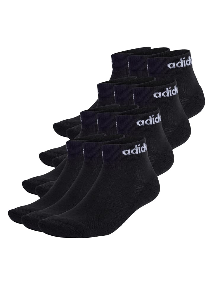 Socken 12er Pack in Schwarz