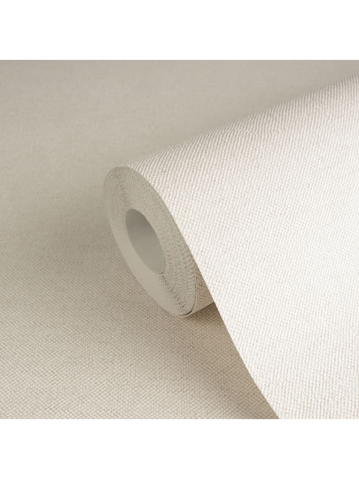 Tapete Nordic Plain in Leinenbeige