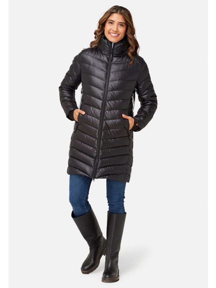 Daunenjacke Compass Long Down Jacket in black