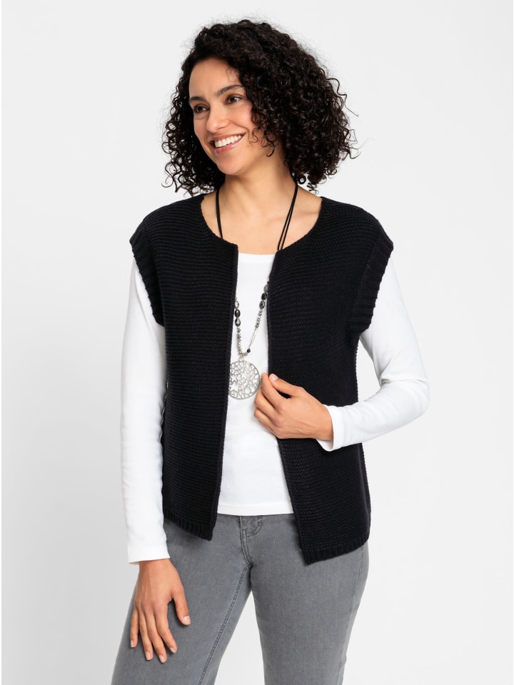 Strickweste in schwarz
