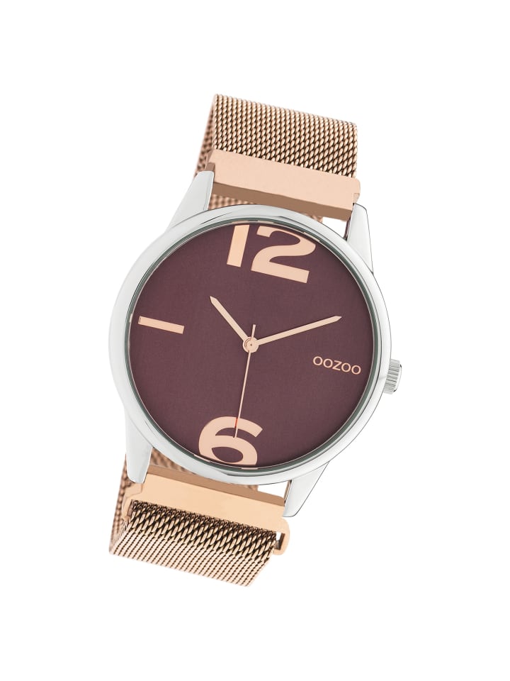 Analog-Armbanduhr Oozoo Timepieces rosegold groß (ca. 40mm)