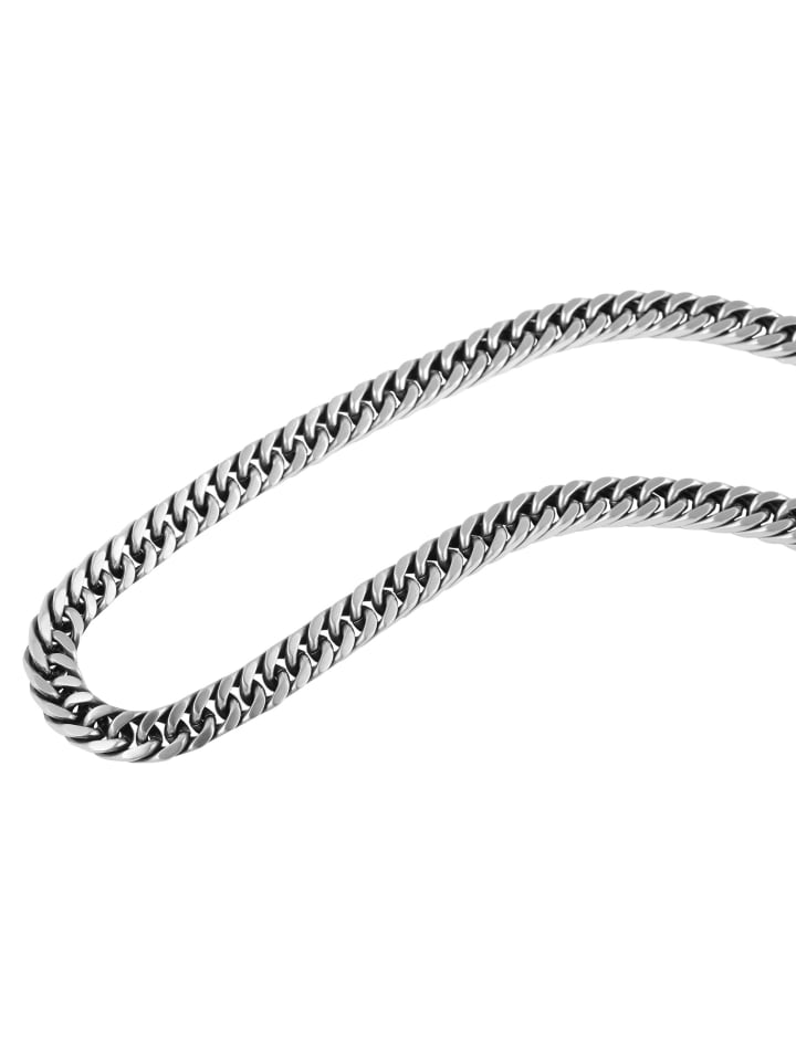 Unisex Halskette – Panzerkette aus Edelstahl 70 cm in silber