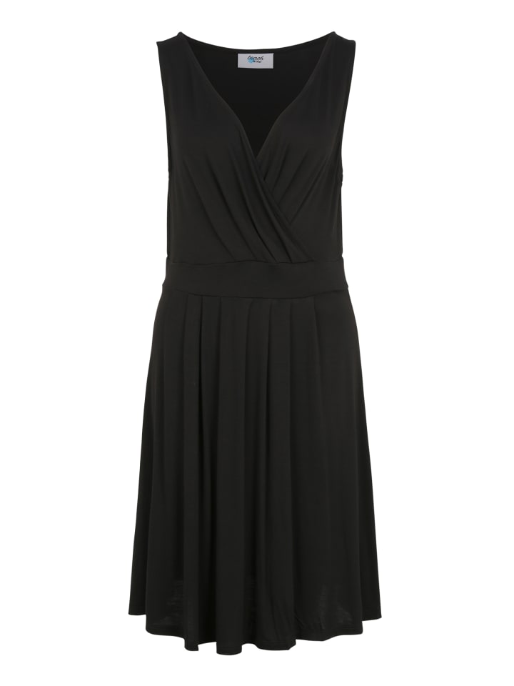 Jerseykleid in schwarz
