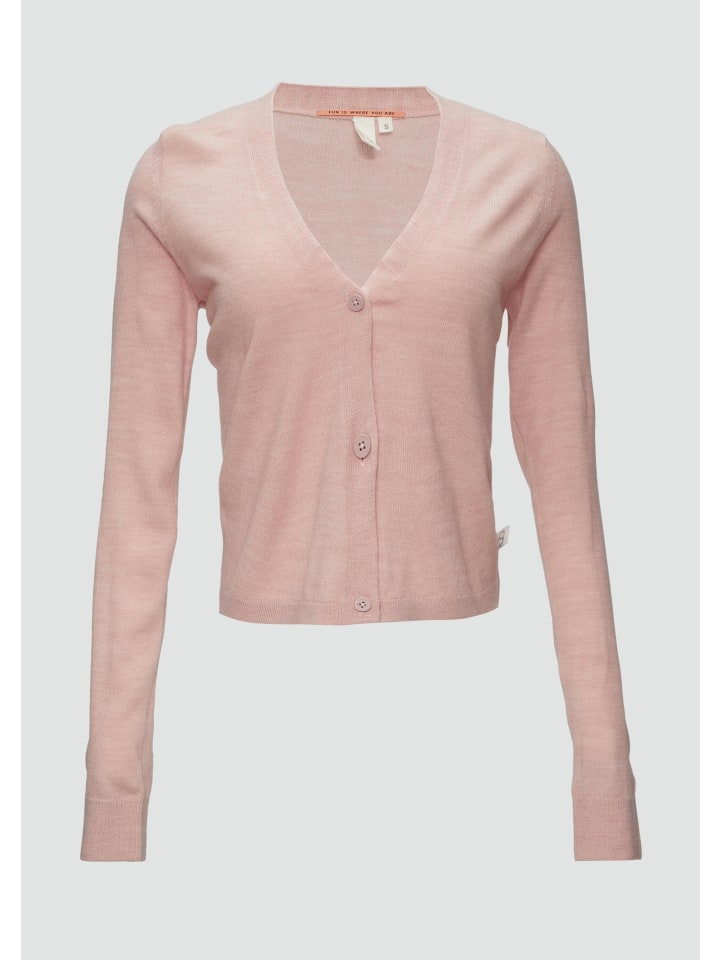 Strickjacke in 40W0_perlmuttrosa