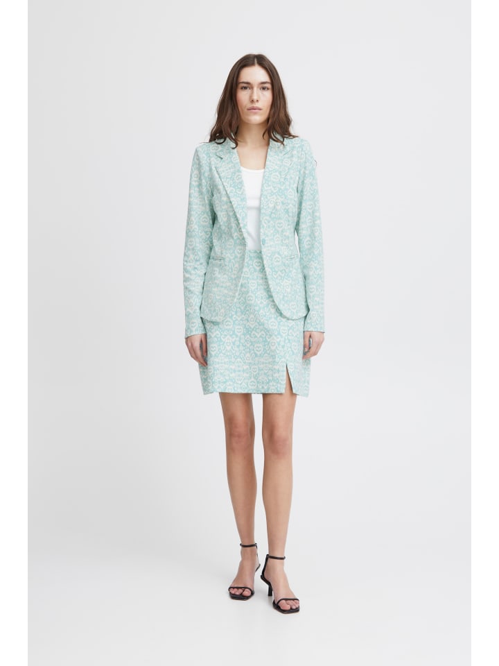 Blazer IHKATE Regular fit in Nile Blue Ikat aop