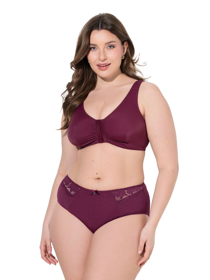 Bustier in dunkel beere
