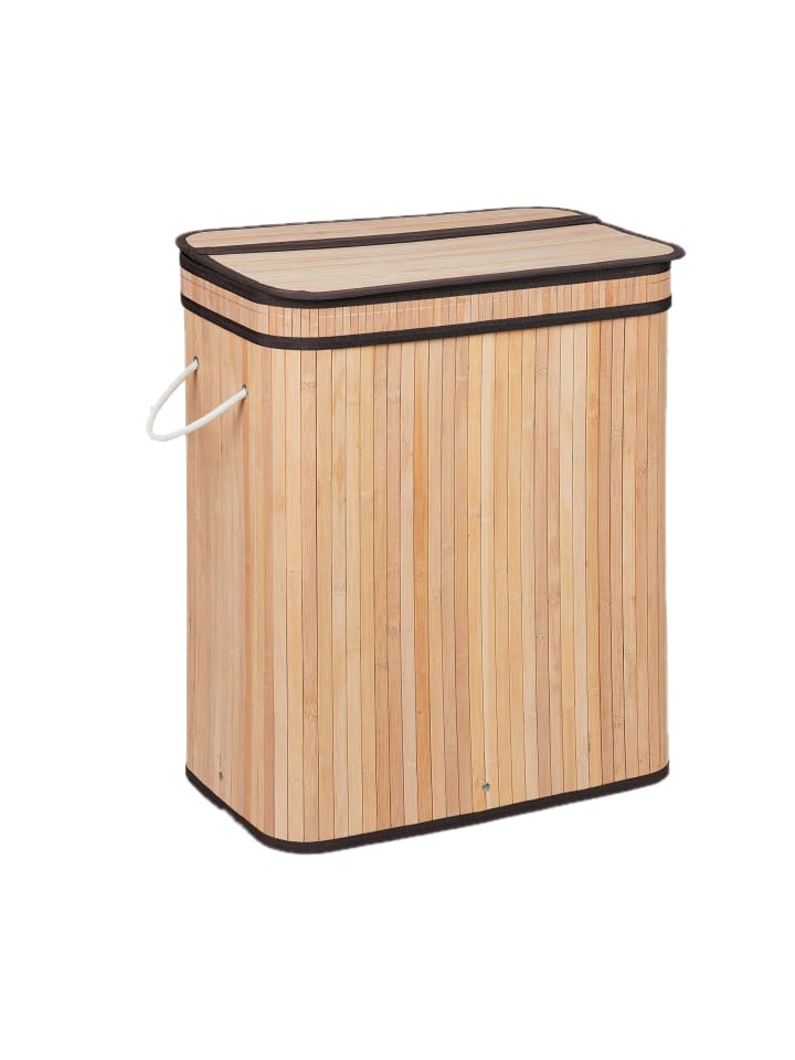 Wäschesortierer in Natur - (B)55 x (H)63 x (T)35 cm
