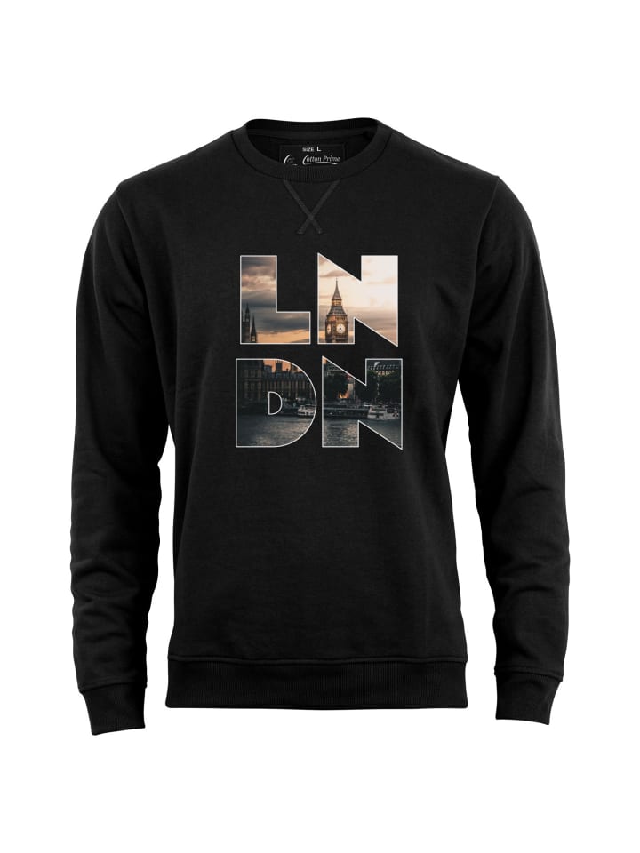 Sweatshirt Skyline London - Weltenbummler Kollektion in Schwarz