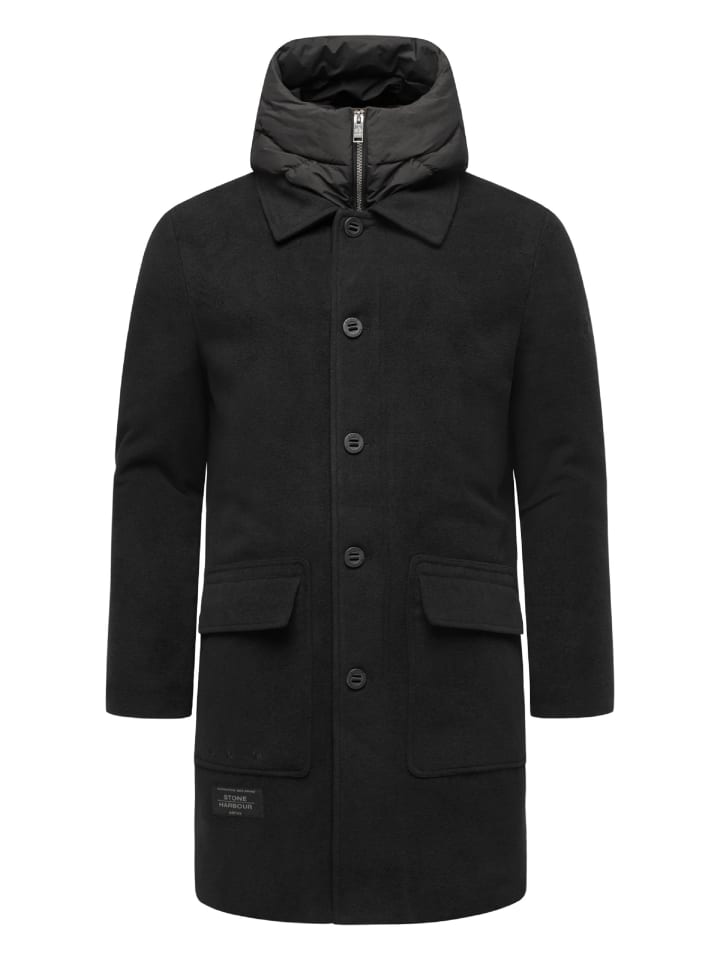 Wollmantel Thiagoo XX in Black