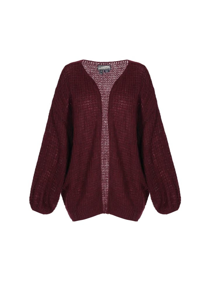 Women Cardigan in burgundy