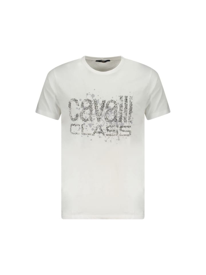 Weiß Baumwolle Herren T-Shirt