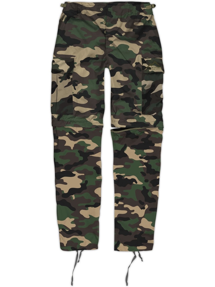 Herren 2-in-1 Zip-Off BDU Rangerhose Pioneer in Woodland