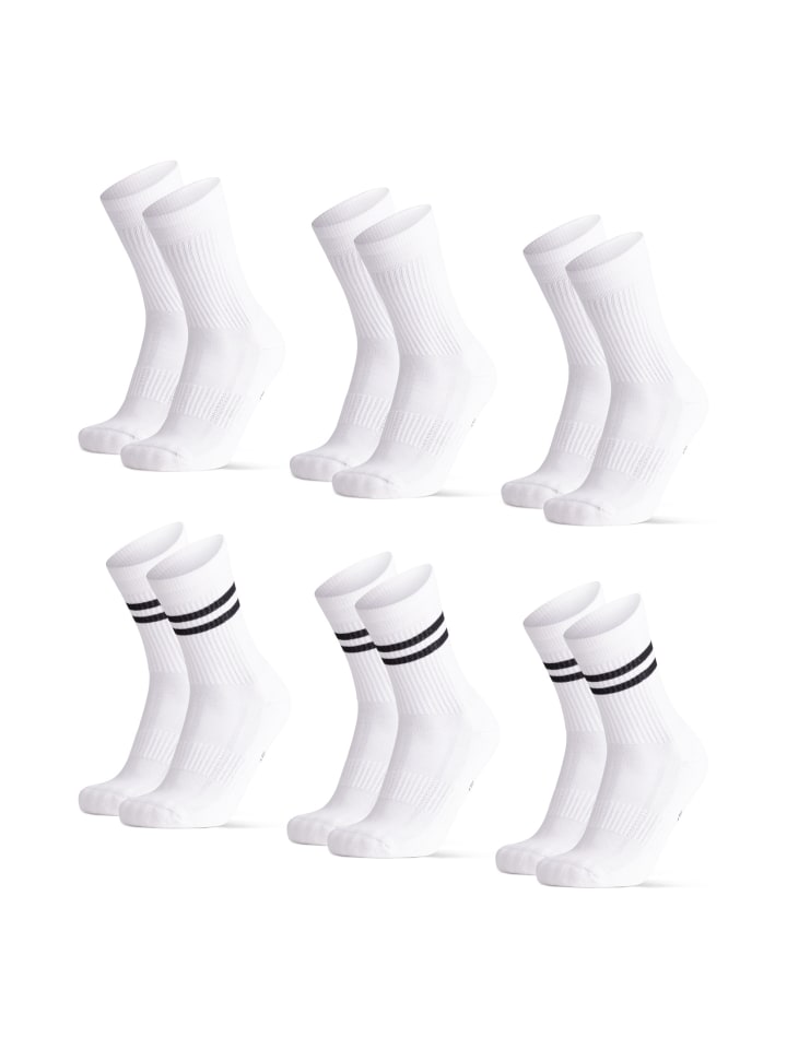 Socken Tennis Crew in black white