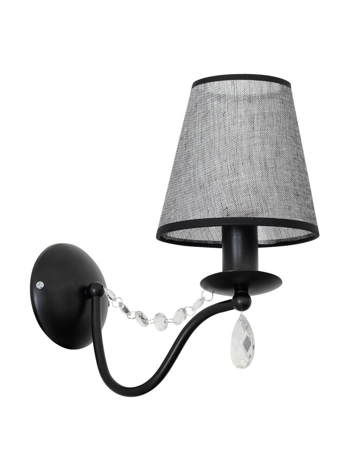 Wandlampe (B)15 x (H)28 cm in Grau