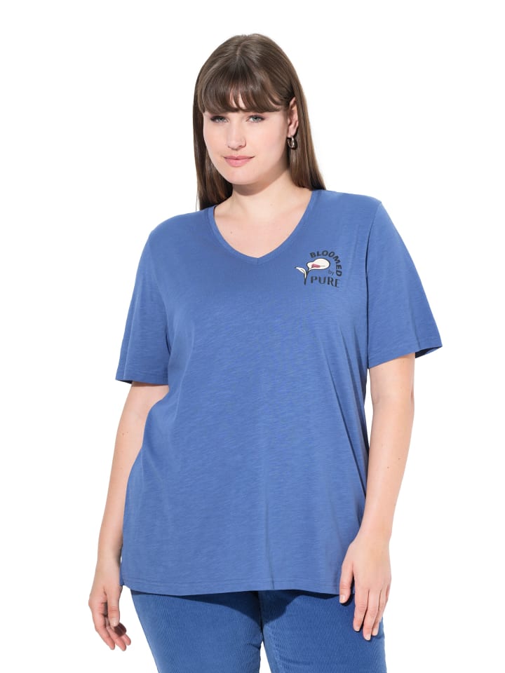 Shirt in helles segelblau