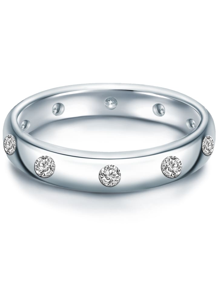 Ring aus Sterling Silber mit Zirkonia in silber