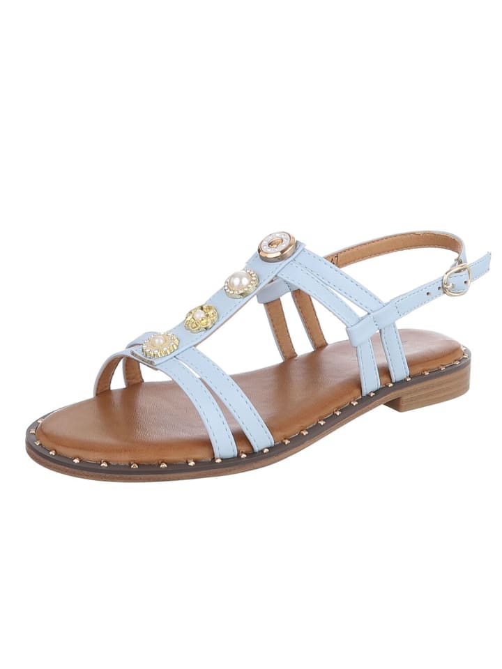 Sandale & Sandalette in Hellblau