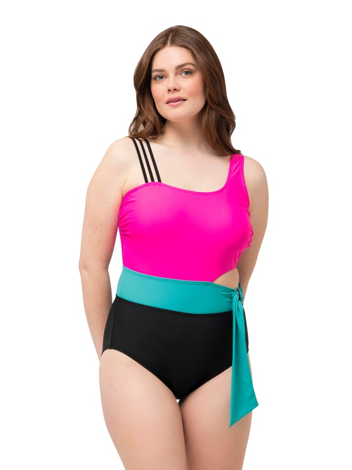 Badeanzug in neon berry
