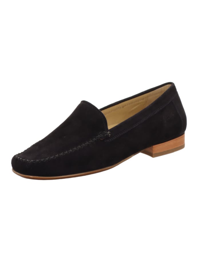 Mokassin Slipper in dunkelblau