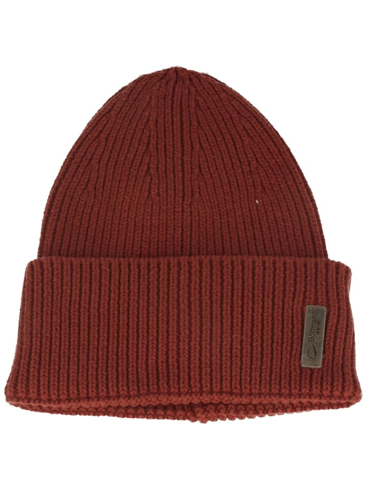 Strickmütze in rot