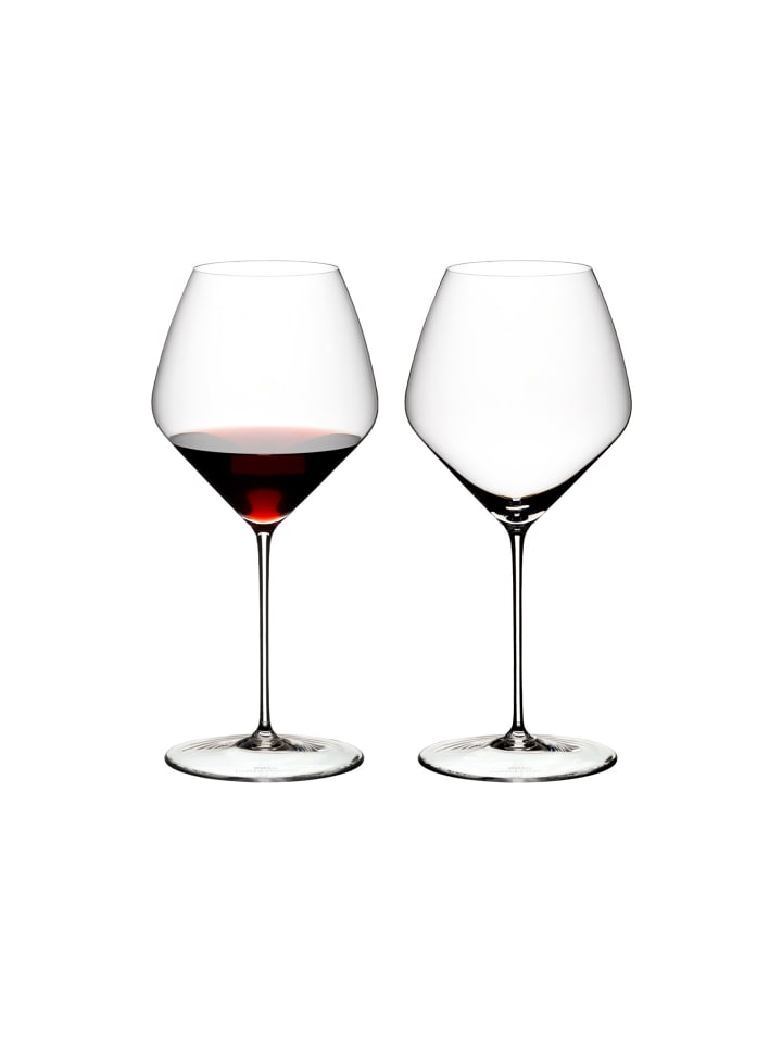 2er Set Pinot Noir / Nebbiolo Glas Veloce in Transparent 763 ml