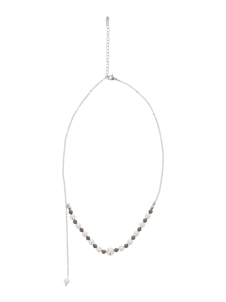 Women Necklace in Silver White