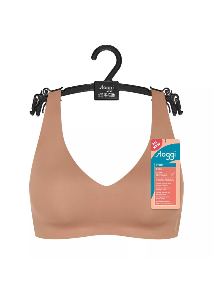 ZERO Feel Soft-Bra mit breiten Trägern in Nostalgic Brown