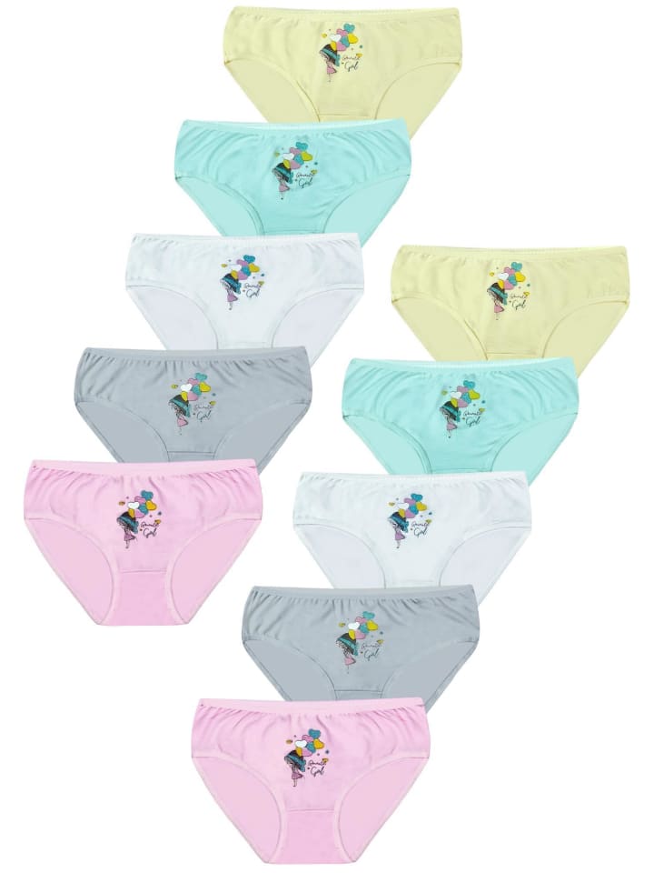 10er Set Slips - Herz - Bunt