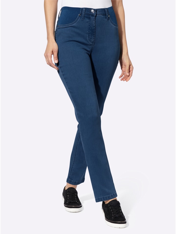 Jeans in blue-stone-washed
