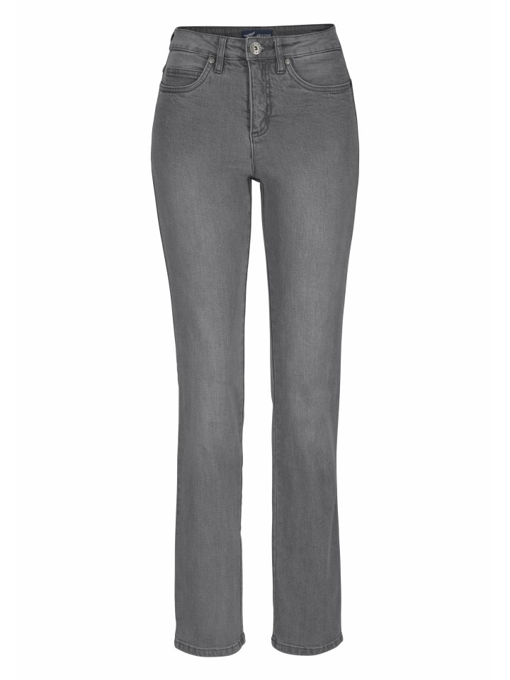 Gerade Jeans in grau used