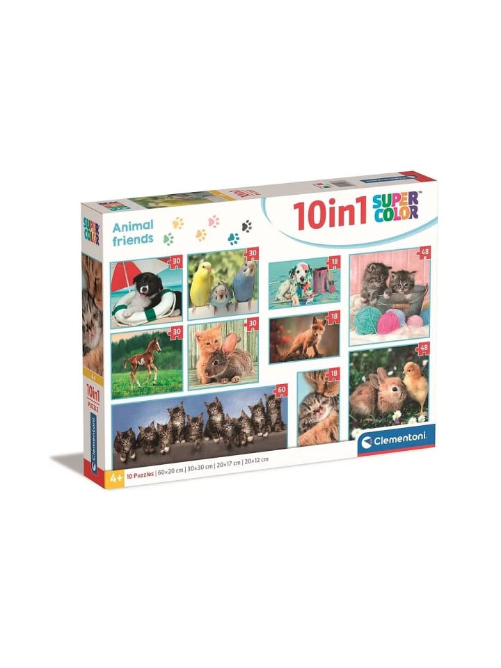Tiere Friends 10 in 1 Puzzle Clementoni