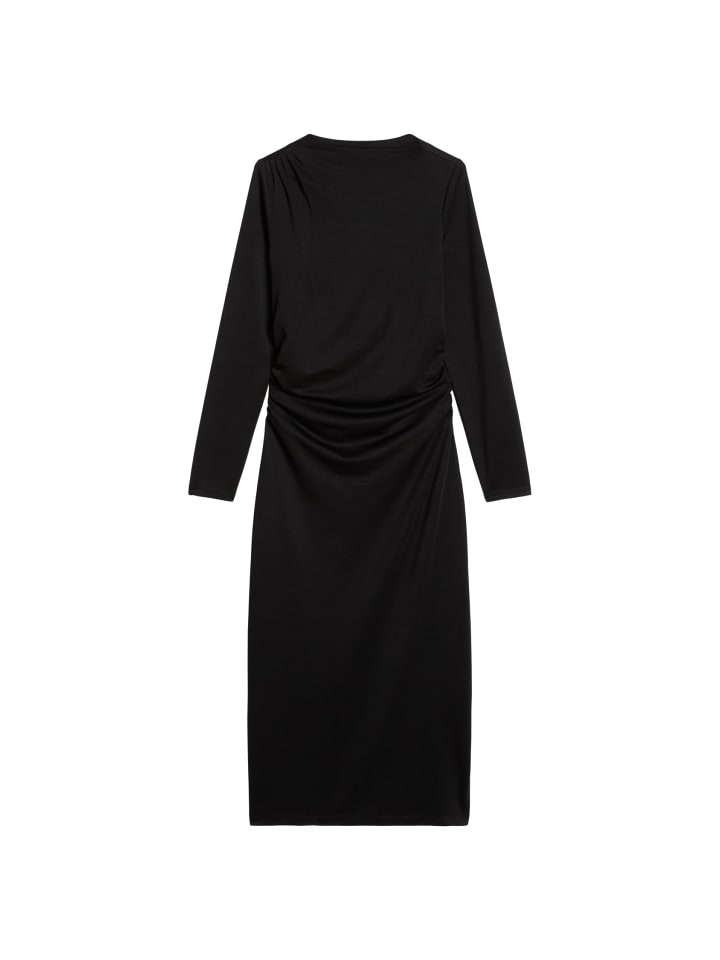 Jerseykleid fitted in Schwarz