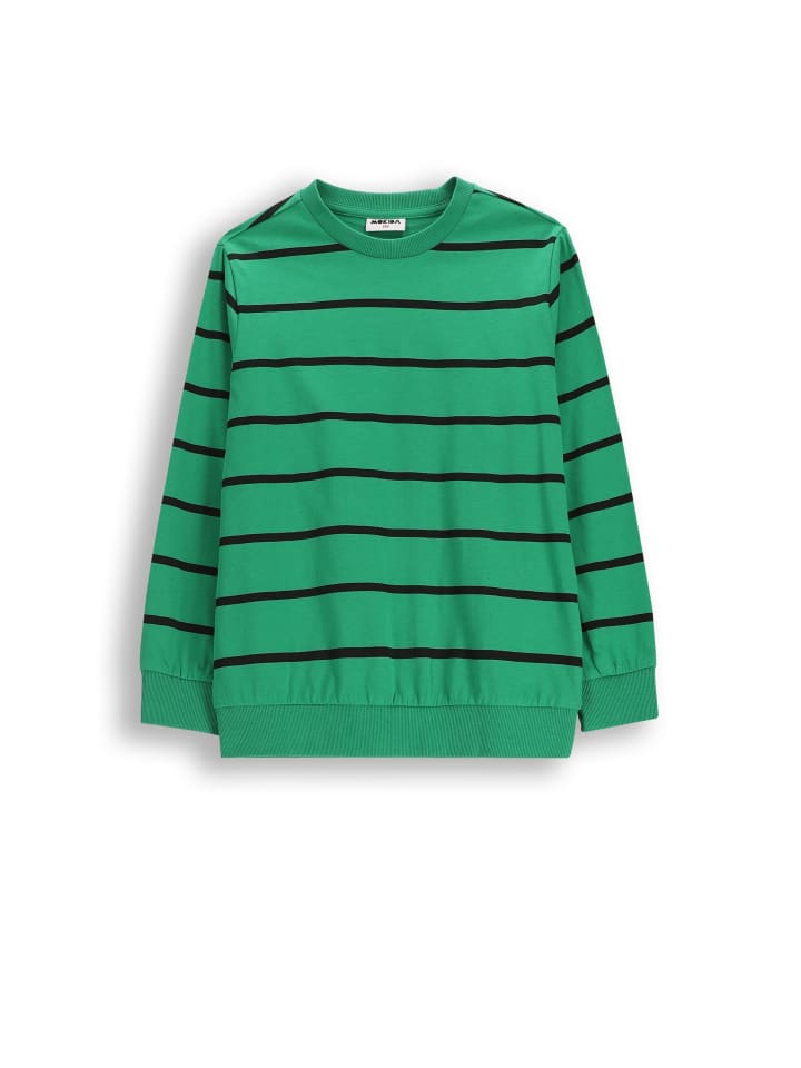 Oversize-Langarmshirt in grün