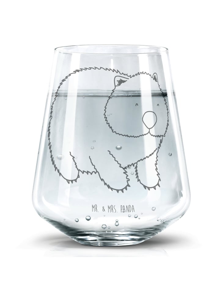 Glas Wombat ohne Spruch in Transparent