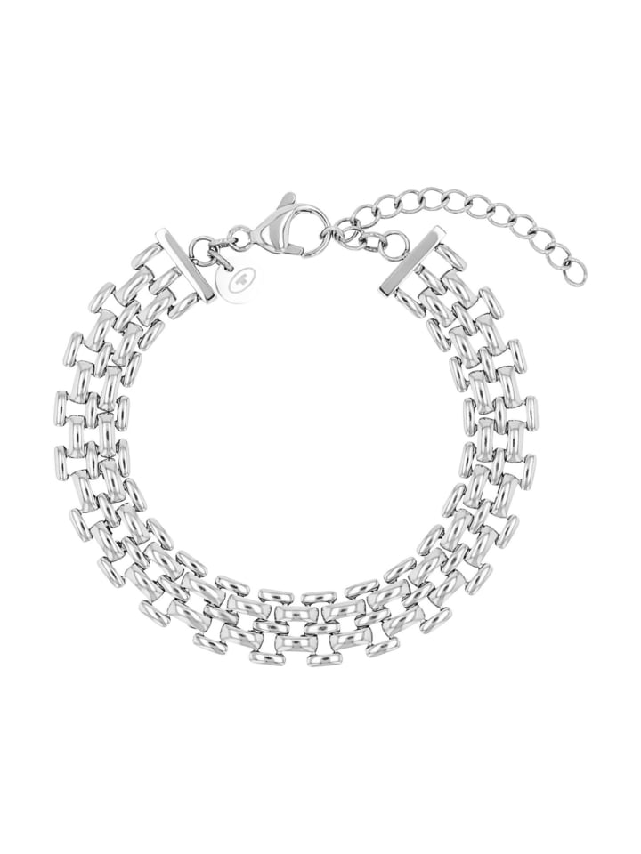 Armband Edelstahl, IP gold in silber