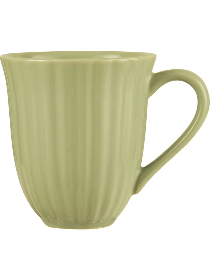Becher mit Rillen Mynte HERBAL GREEN Grün
