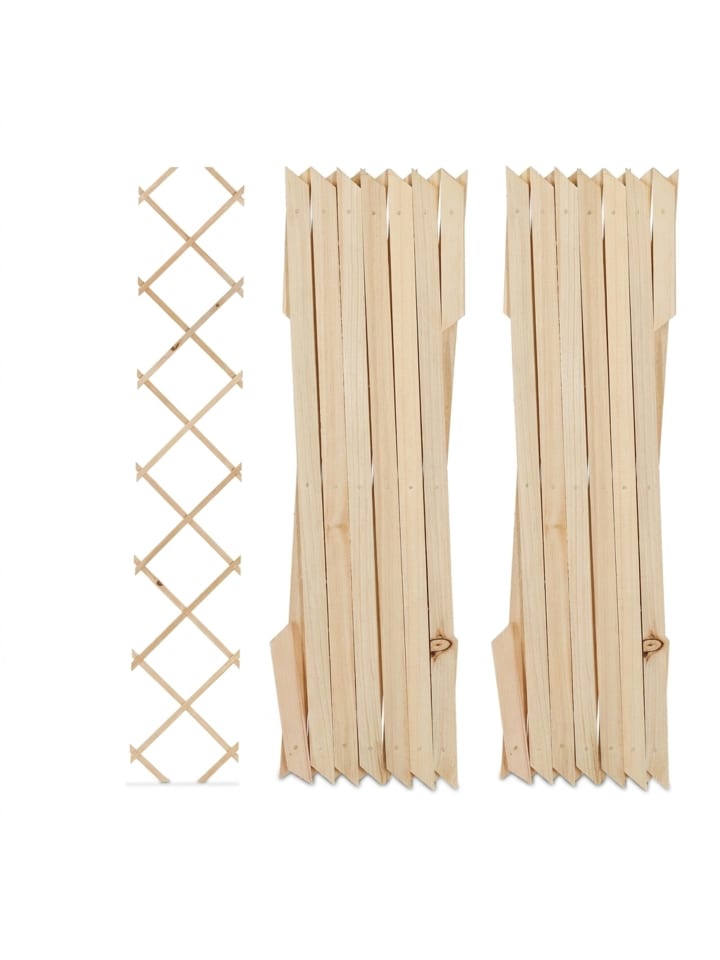 3 x Rankgitter in Natur - (B)30 x (H)180 cm