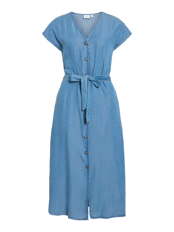 Maxikleid in Light Blue Denim