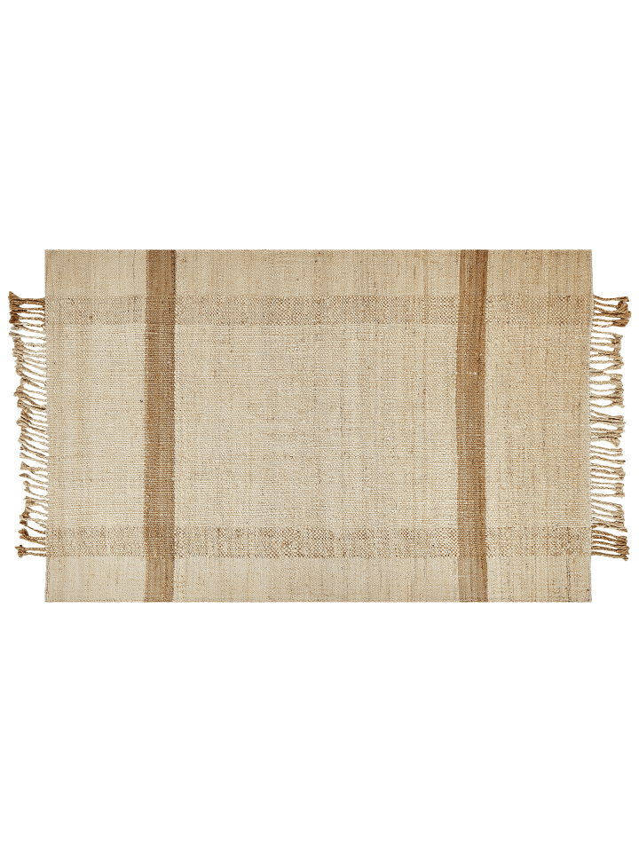 Geflochtener Teppich YELMEZ in Beige/Naturfarben