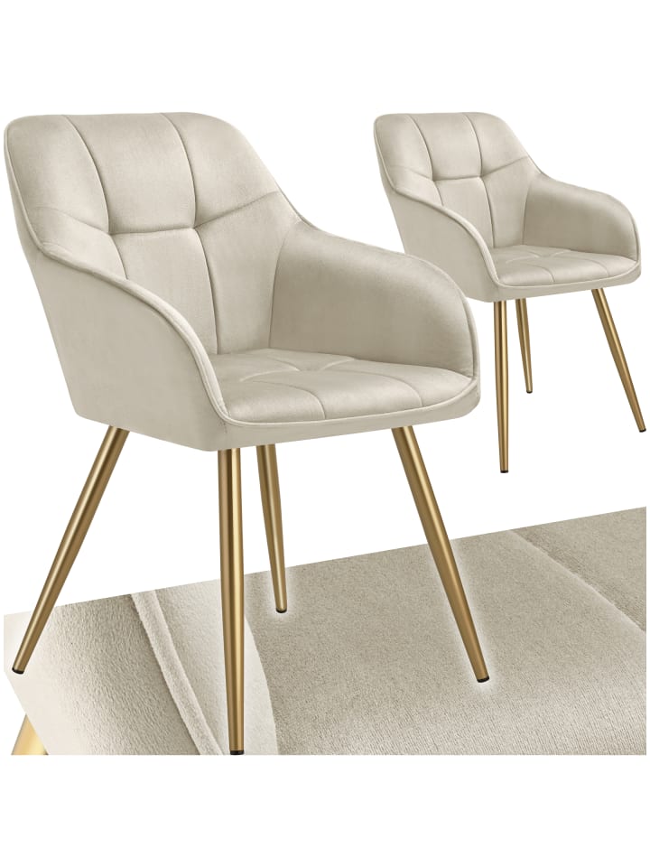 Polstersessel gepolstert, in Samtoptik, gesteppt, 58 x 62 x 82 cm