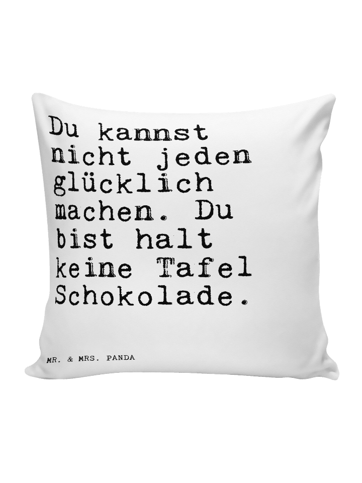 Kissen Du kannst nicht jeden... mit Spruch in Weiß