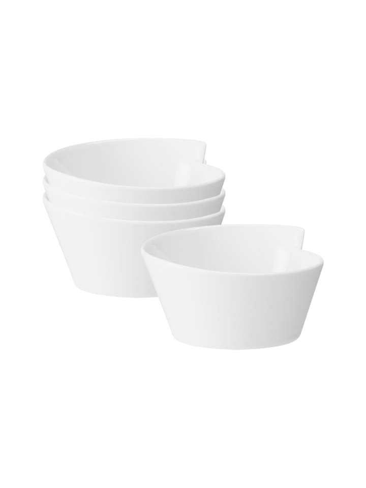 4er Set Bols NewWave in Weiß 18 x 17 cm