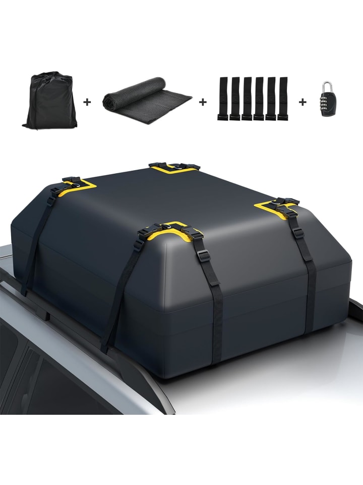 400L Dachbox für Auto in Schwarz
