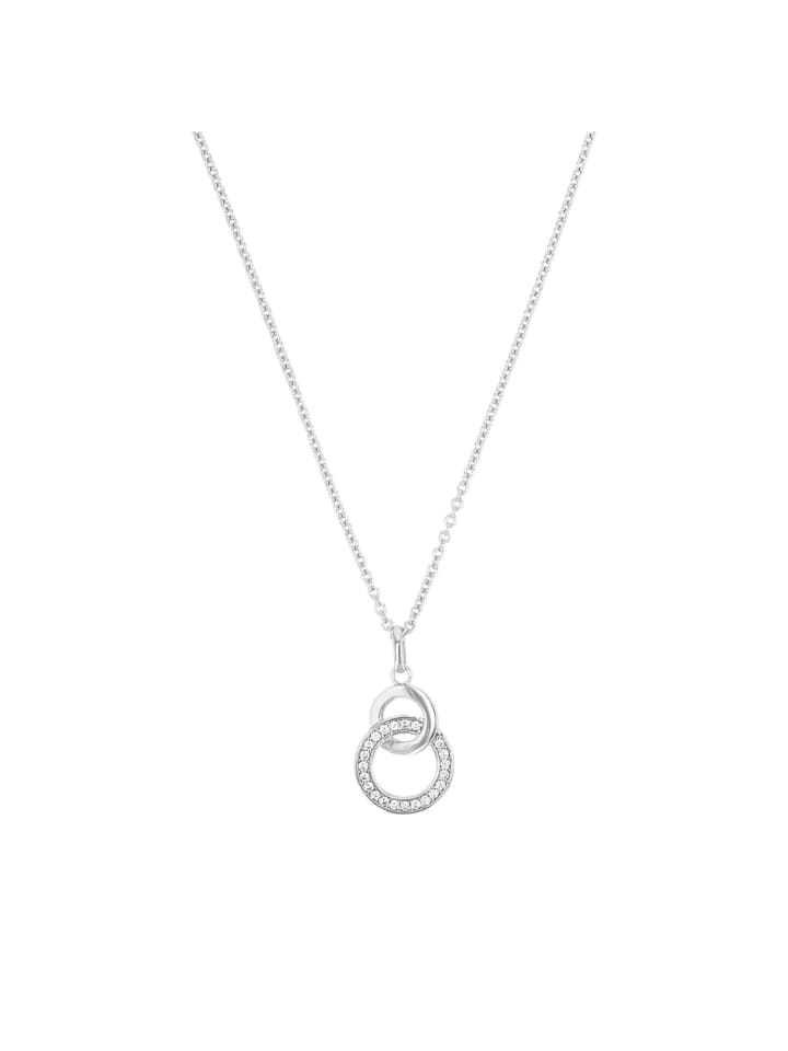Kette mit Anhänger Silber 925, rhodiniert in silber
