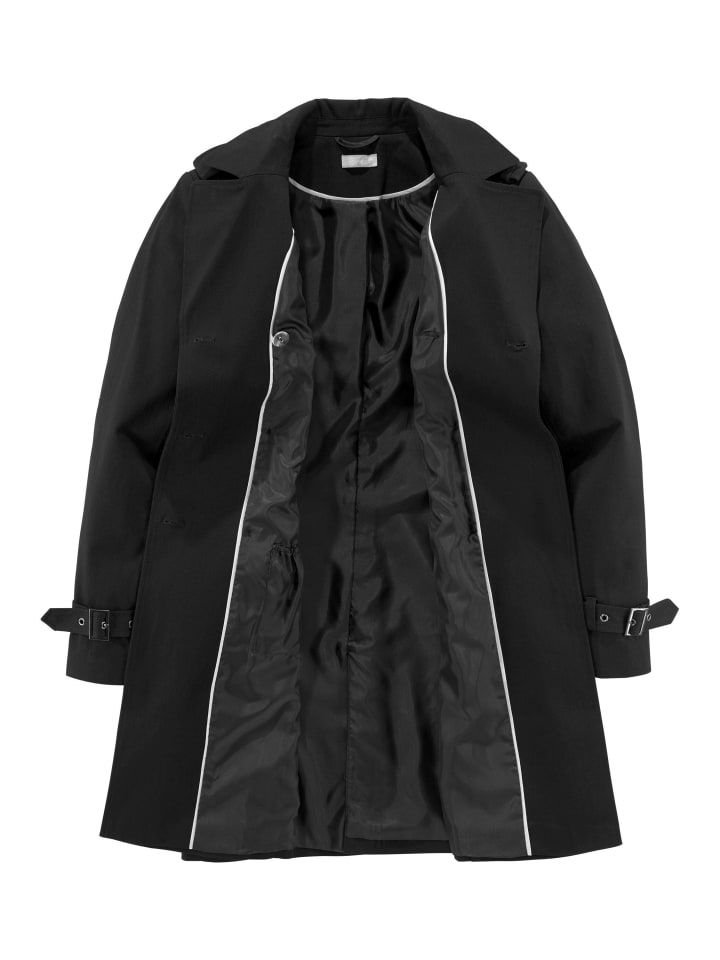 Trenchcoat in schwarz