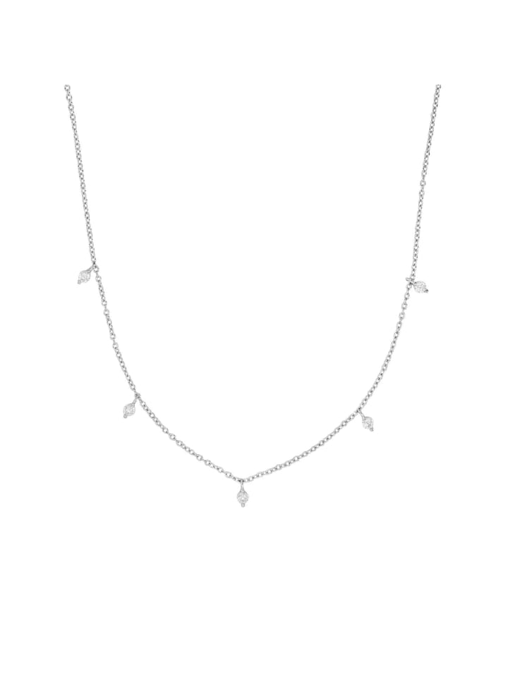 Kette mit Anhänger Silber 925, rhodiniert in Silber