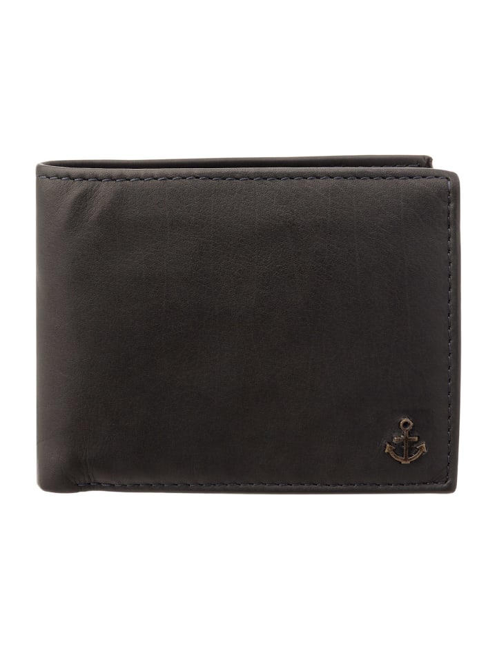 SL.14531 wallet style Lorenzo Geldbörse Leder Querformat in ash
