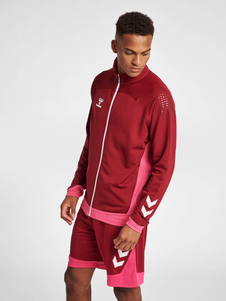 Reißverschluss Jacke Hmllead Herren in BIKING RED
